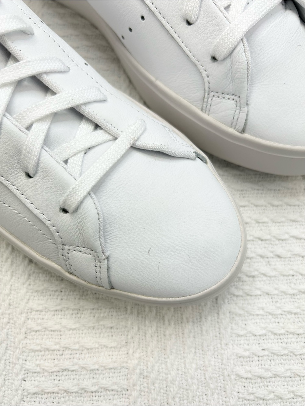 Adidas Sleek Sneaker Cloud White DB3258 Size Women's 9 - Picture 6 of 16